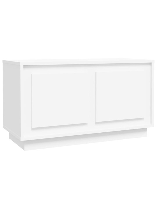 TV skříňka bílá 80 x 35 x 45 cm kompozitní dřevo