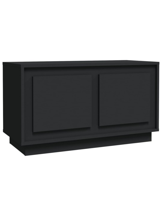 TV skříňka černá 80 x 35 x 45 cm kompozitní dřevo