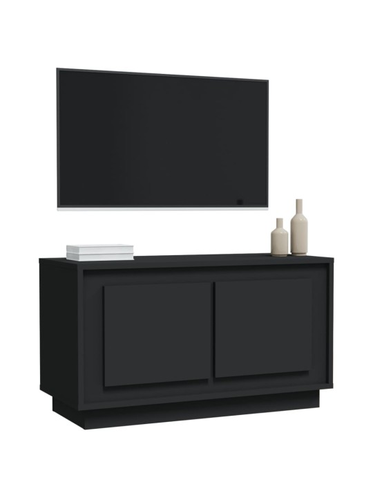 TV skříňka černá 80 x 35 x 45 cm kompozitní dřevo
