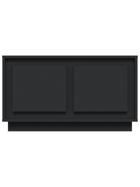 TV skříňka černá 80 x 35 x 45 cm kompozitní dřevo