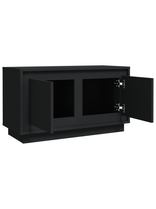 TV skříňka černá 80 x 35 x 45 cm kompozitní dřevo