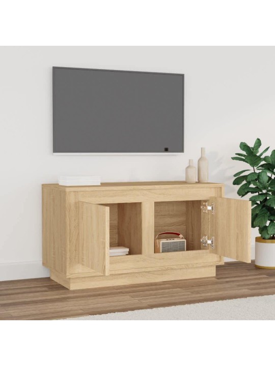 TV skříňka dub sonoma 80 x 35 x 45 cm kompozitní dřevo
