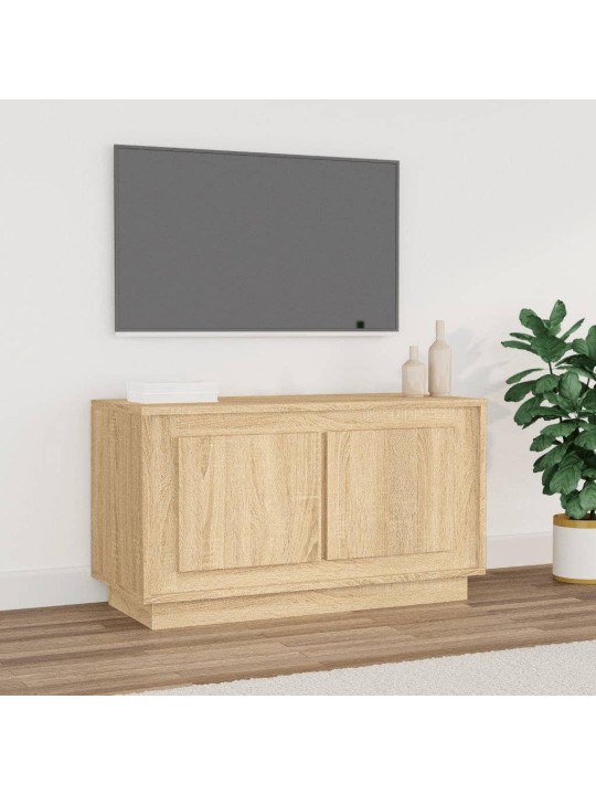 TV skříňka dub sonoma 80 x 35 x 45 cm kompozitní dřevo