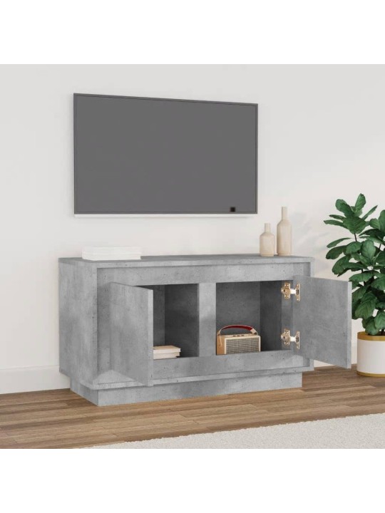 TV skříňka betonově šedá 80 x 35 x 45 cm kompozitní dřevo