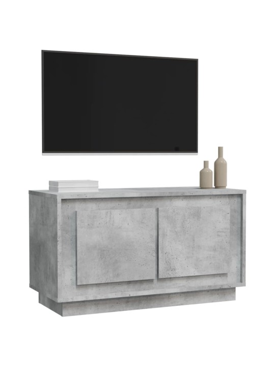 TV skříňka betonově šedá 80 x 35 x 45 cm kompozitní dřevo