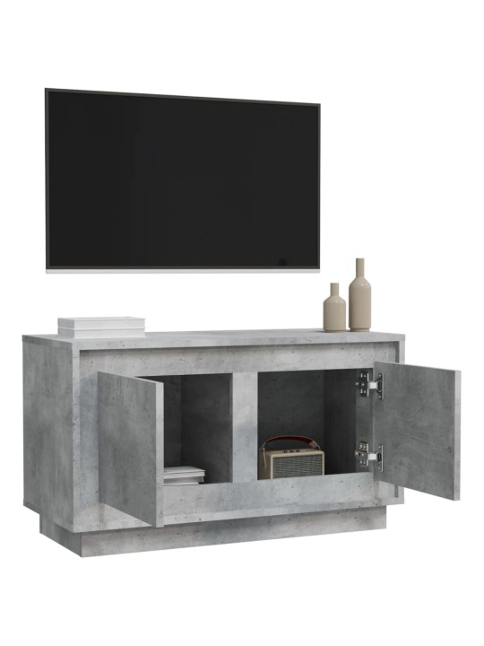 TV skříňka betonově šedá 80 x 35 x 45 cm kompozitní dřevo