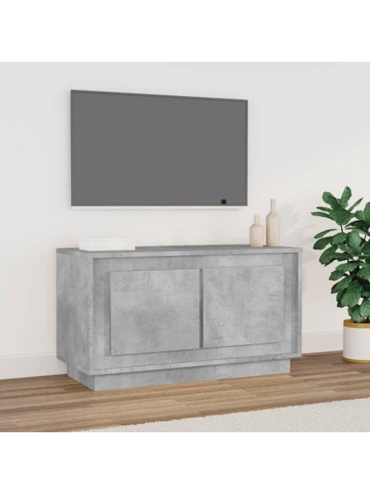 TV skříňka betonově šedá 80 x 35 x 45 cm kompozitní dřevo