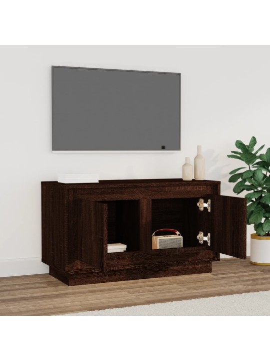 TV skříňka hnědý dub 80 x 35 x 45 cm kompozitní dřevo