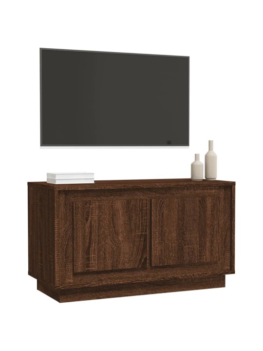 TV skříňka hnědý dub 80 x 35 x 45 cm kompozitní dřevo
