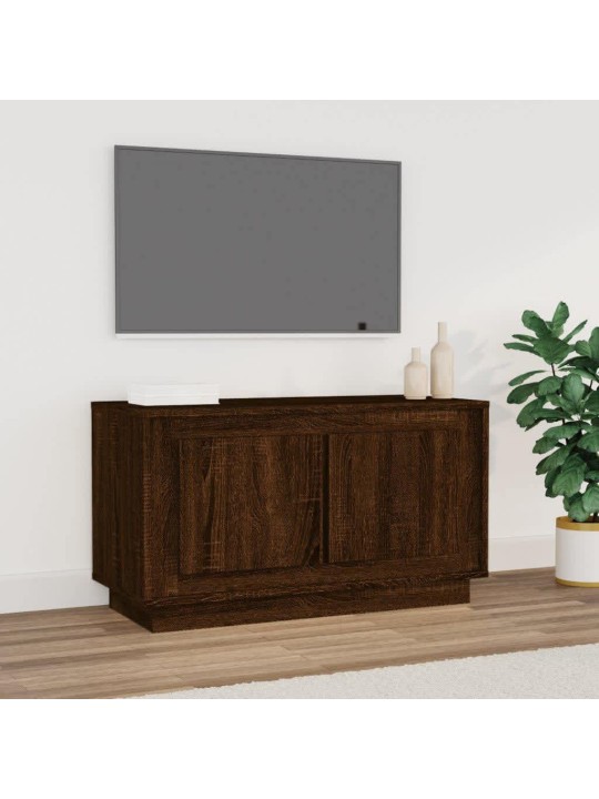 TV skříňka hnědý dub 80 x 35 x 45 cm kompozitní dřevo