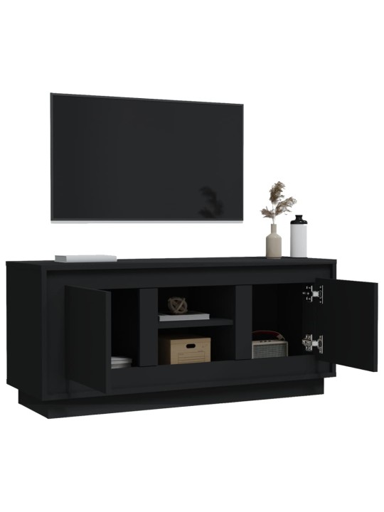 TV skříňka černá 102 x 35 x 45 cm kompozitní dřevo