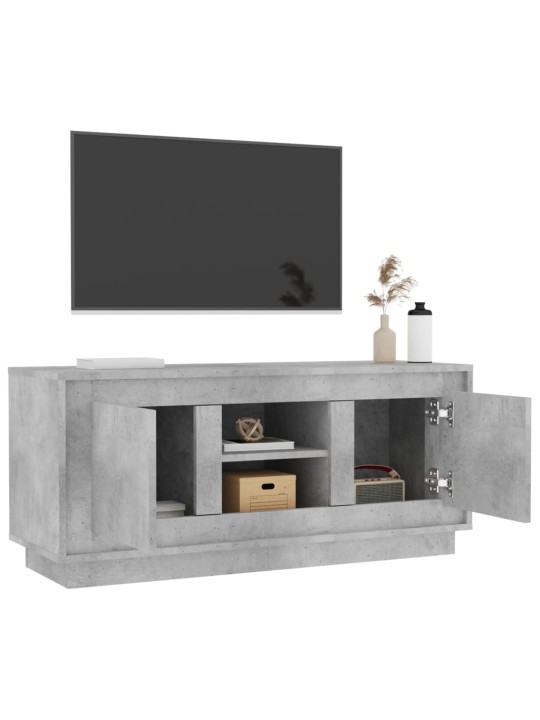 TV skříňka betonově šedá 102 x 35 x 45 cm kompozitní dřevo