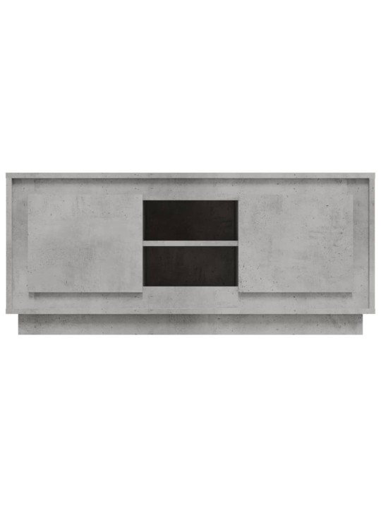 TV skříňka betonově šedá 102 x 35 x 45 cm kompozitní dřevo