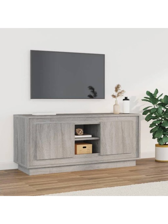 TV skříňka šedá sonoma 102 x 35 x 45 cm kompozitní dřevo