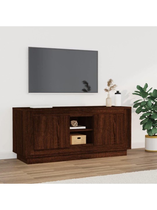TV skříňka hnědý dub 102 x 35 x 45 cm kompozitní dřevo