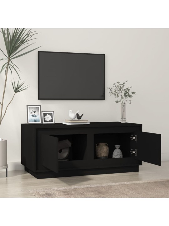 Konferenční stolek černý 102 x 50 x 44 cm kompozitní dřevo