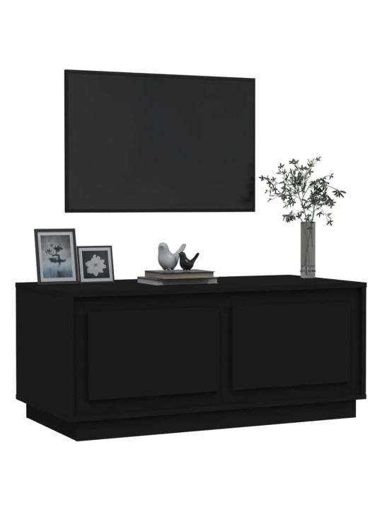 Konferenční stolek černý 102 x 50 x 44 cm kompozitní dřevo