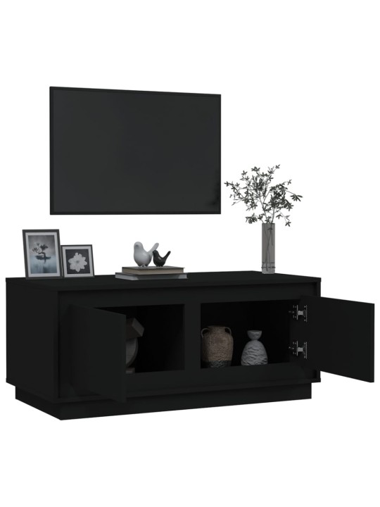 Konferenční stolek černý 102 x 50 x 44 cm kompozitní dřevo