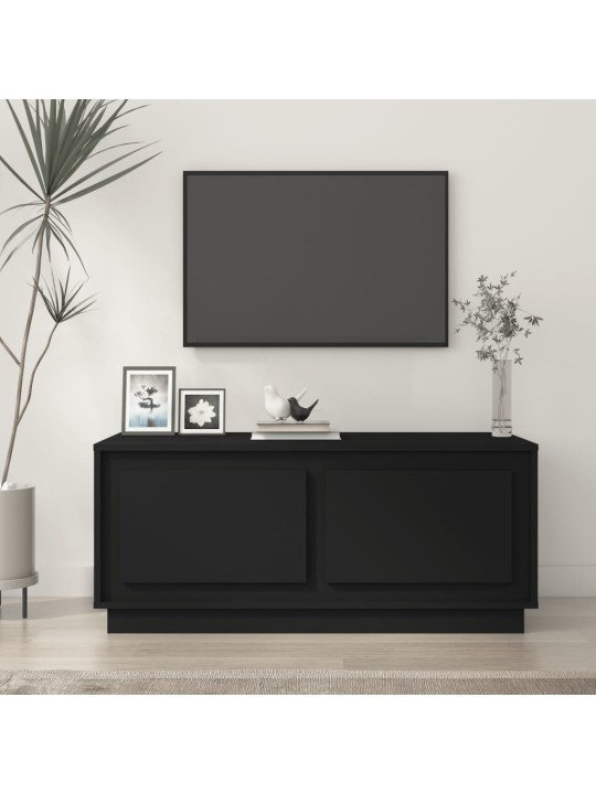 Konferenční stolek černý 102 x 50 x 44 cm kompozitní dřevo