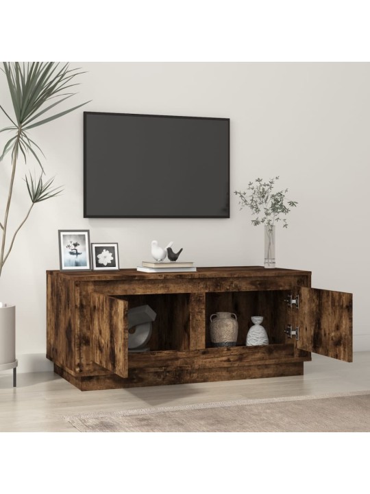 Konferenční stolek kouřový dub 102x50x44 cm kompozitní dřevo