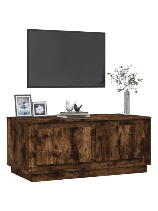 Konferenční stolek kouřový dub 102x50x44 cm kompozitní dřevo