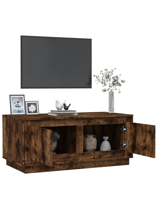 Konferenční stolek kouřový dub 102x50x44 cm kompozitní dřevo