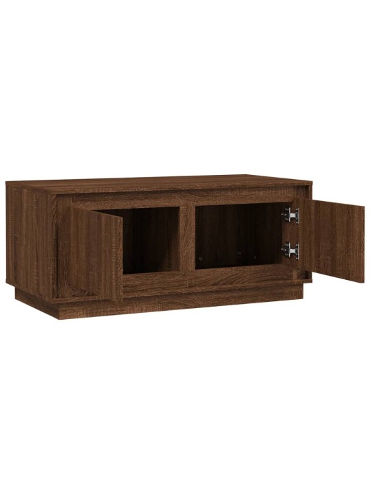 Konferenční stolek hnědý dub 102 x 50 x 44 cm kompozitní dřevo