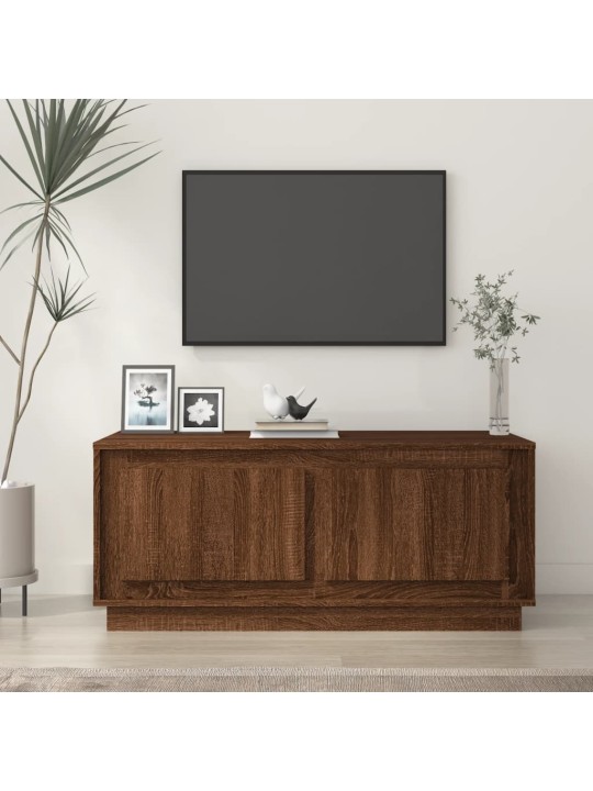 Konferenční stolek hnědý dub 102 x 50 x 44 cm kompozitní dřevo
