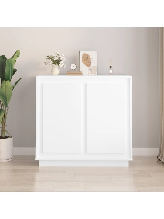 Příborník bílý 80 x 34 x 75 cm kompozitní dřevo