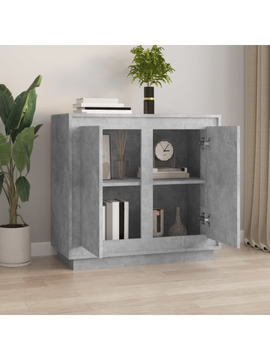 Příborník betonově šedý 80 x 34 x 75 cm kompozitní dřevo
