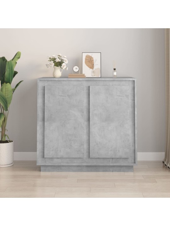 Příborník betonově šedý 80 x 34 x 75 cm kompozitní dřevo