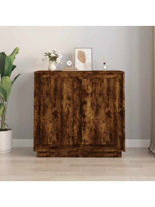 Příborník kouřový dub 80 x 34 x 75 cm kompozitní dřevo