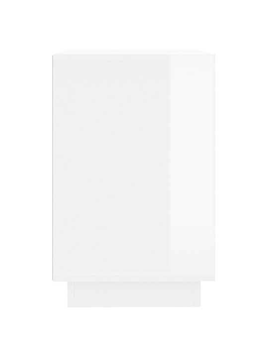 Příborník bílý s vysokým leskem 102x35x60 cm kompozitní dřevo