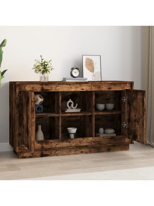 Příborník kouřový dub 102 x 35 x 60 cm kompozitní dřevo