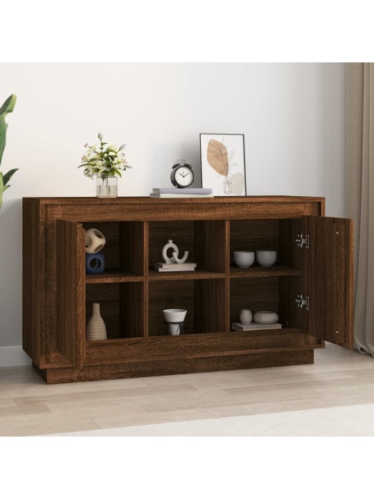 Příborník hnědý dub 102 x 35 x 60 cm kompozitní dřevo