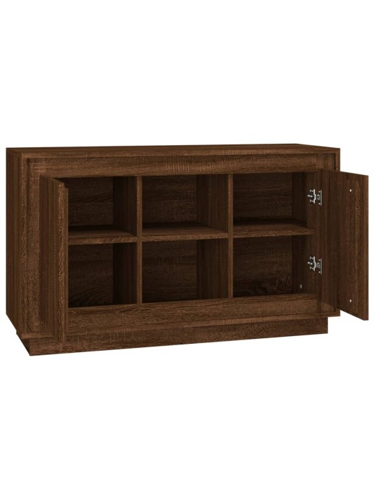 Příborník hnědý dub 102 x 35 x 60 cm kompozitní dřevo