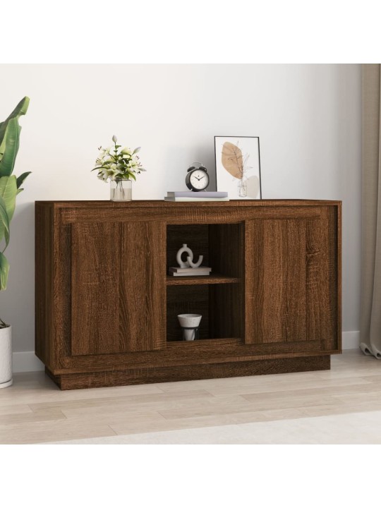 Příborník hnědý dub 102 x 35 x 60 cm kompozitní dřevo