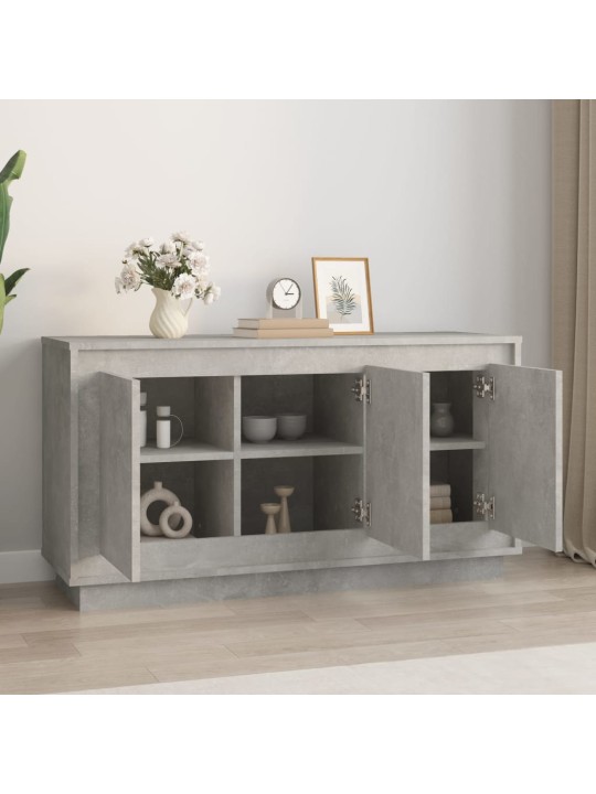 Příborník betonově šedý 102 x 35 x 55 cm kompozitní dřevo
