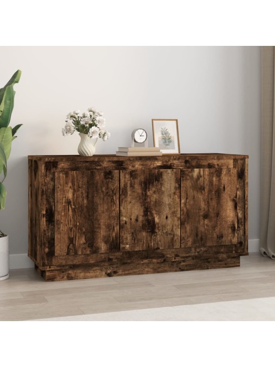Příborník kouřový dub 102 x 35 x 55 cm kompozitní dřevo