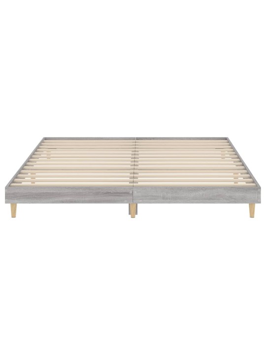 Rám postele šedý sonoma 200 x 200 cm kompozitní dřevo