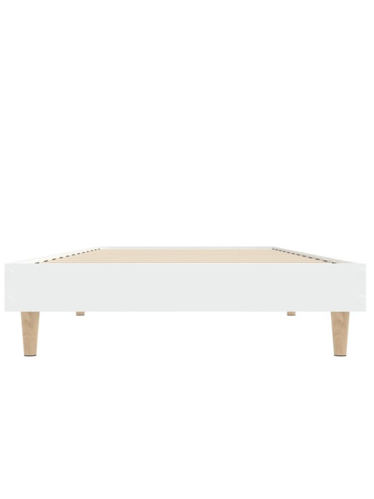 Rám postele bílý 75 x 190 cm kompozitní dřevo