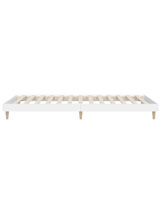 Rám postele bílý 75 x 190 cm kompozitní dřevo