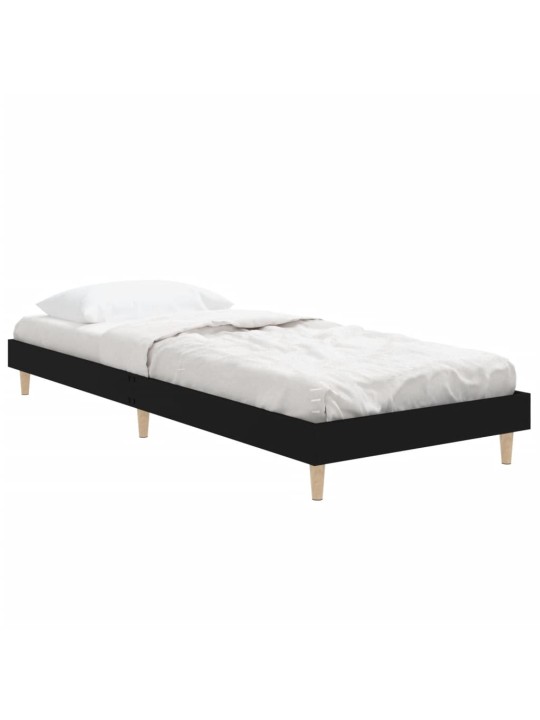 Rám postele černý 75 x 190 cm kompozitní dřevo