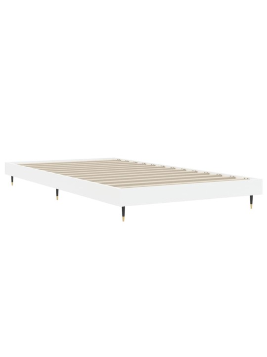 Rám postele bílý 90 x 200 cm kompozitní dřevo
