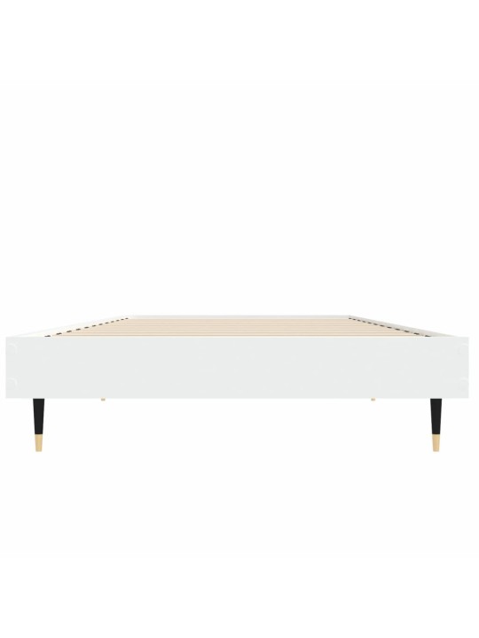 Rám postele bílý 75 x 190 cm kompozitní dřevo