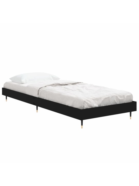 Rám postele černý 75 x 190 cm kompozitní dřevo