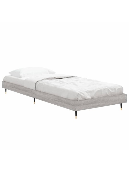 Rám postele šedý sonoma 75 x 190 cm kompozitní dřevo