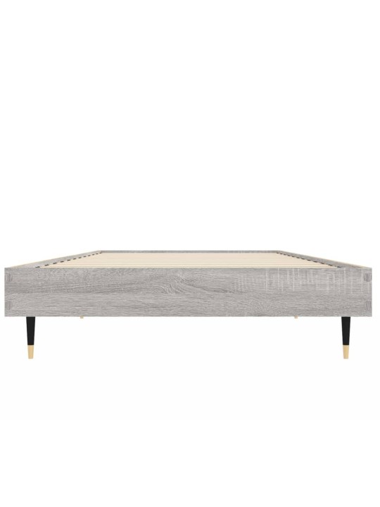 Rám postele šedý sonoma 75 x 190 cm kompozitní dřevo