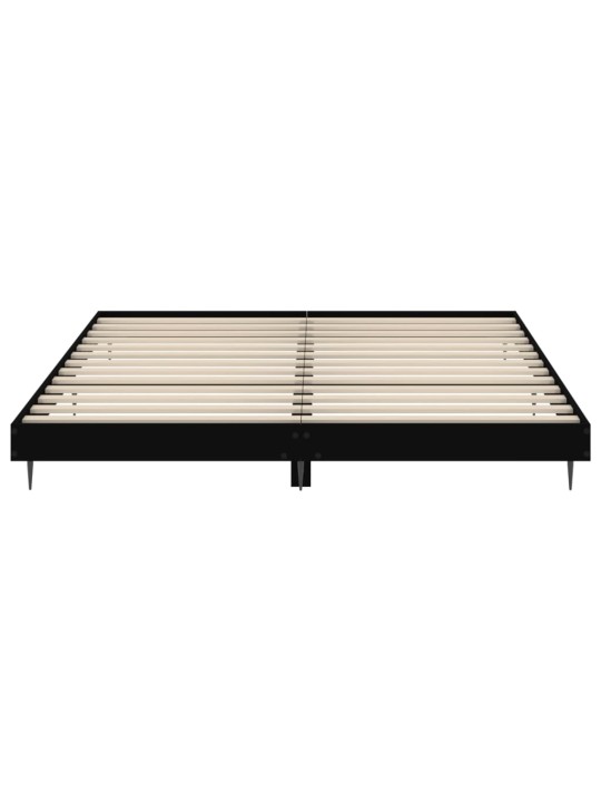 Rám postele černý 200 x 200 cm kompozitní dřevo