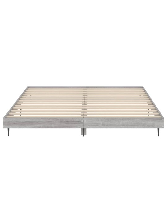 Rám postele šedý sonoma 200 x 200 cm kompozitní dřevo